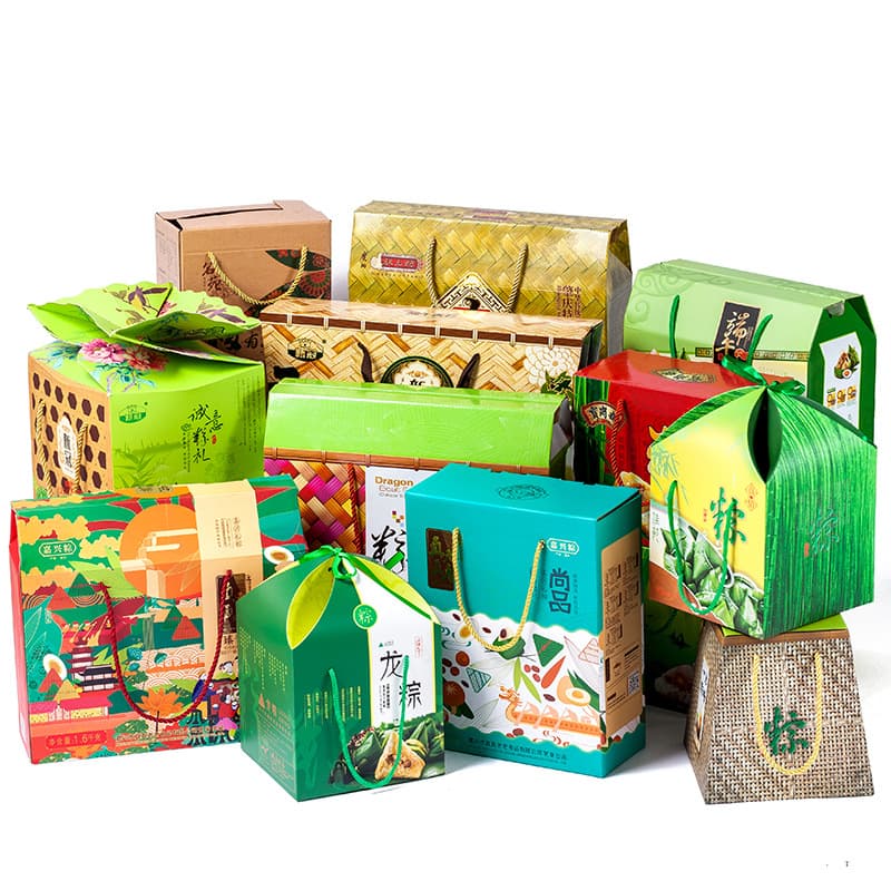 2025 New Mid-Autumn Festival and New Year Packaging Box, Exquisite Handheld Zongzi Gift Box, Zongzi Box Paper Box, Fine Gift Box