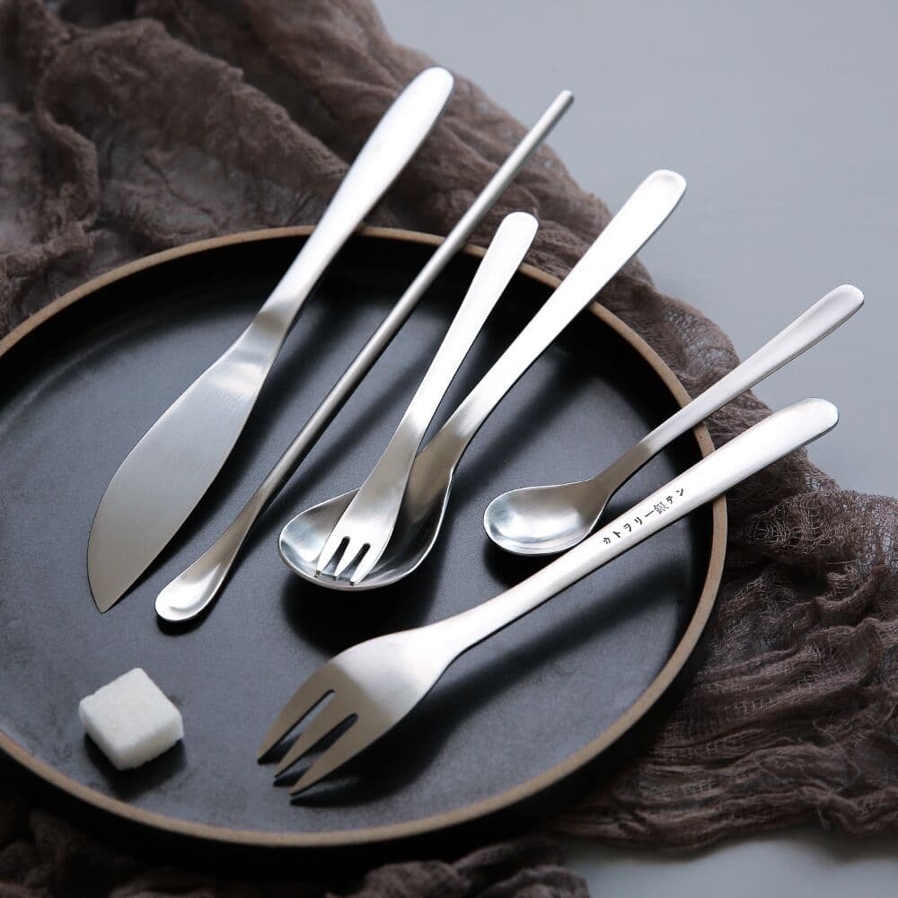 Silver Mink 304 Gold Brushed Stainless Steel Cutlery - Home Decor, Cross-border E-commerce, Matte Western Cutlery