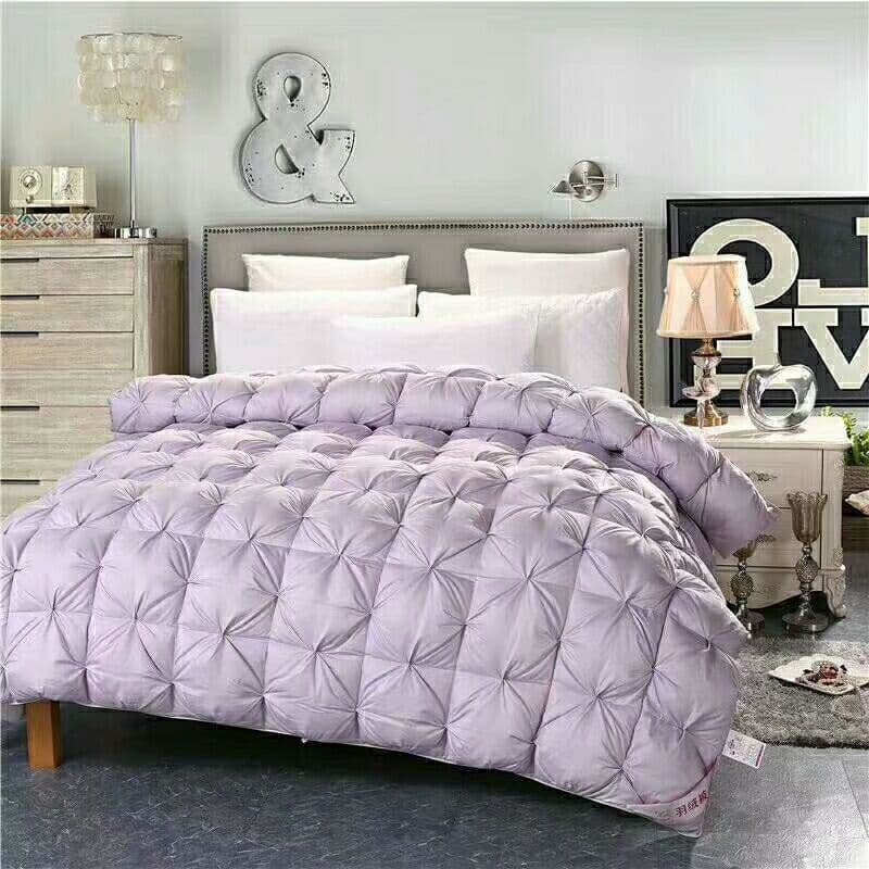 Rousaisi Twisted Pattern Down Comforter Shell, Cross-Stacked Down Semi-Finished Duvet Cover, Self-Filling Goose Down Comforter Shell Wholesale