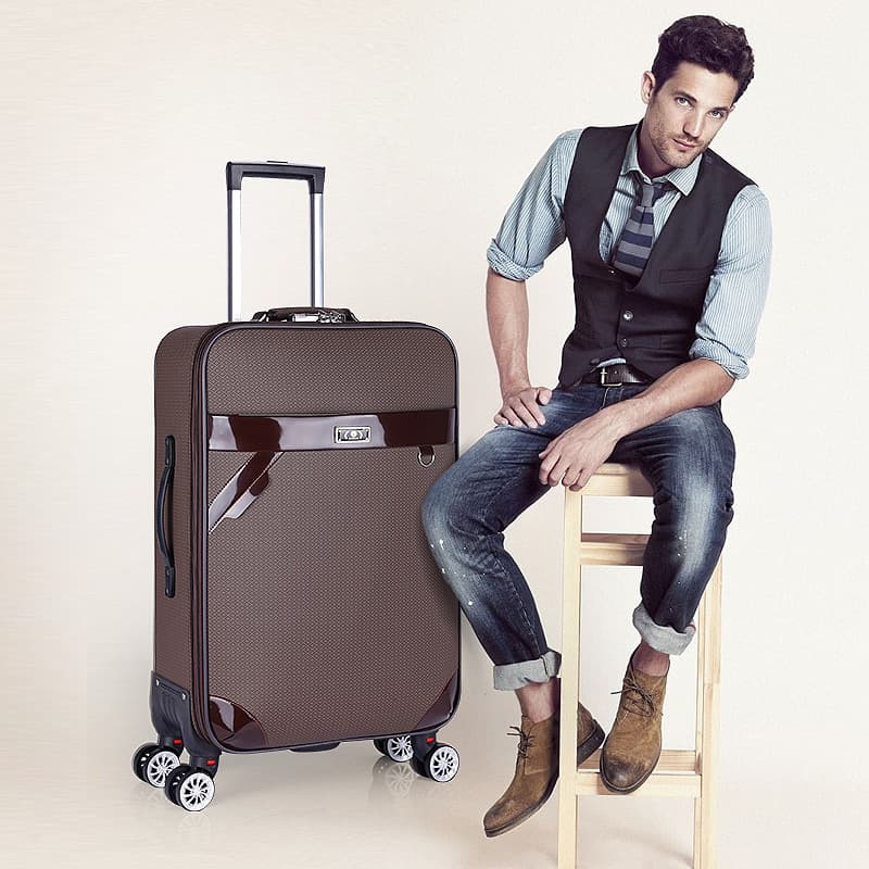 Business Luggage Trolley Case for Men and Women, Spinner Wheel Travel Suitcase with Password Lock, 20-inch Carry-on, 24-inch, 28-inch
