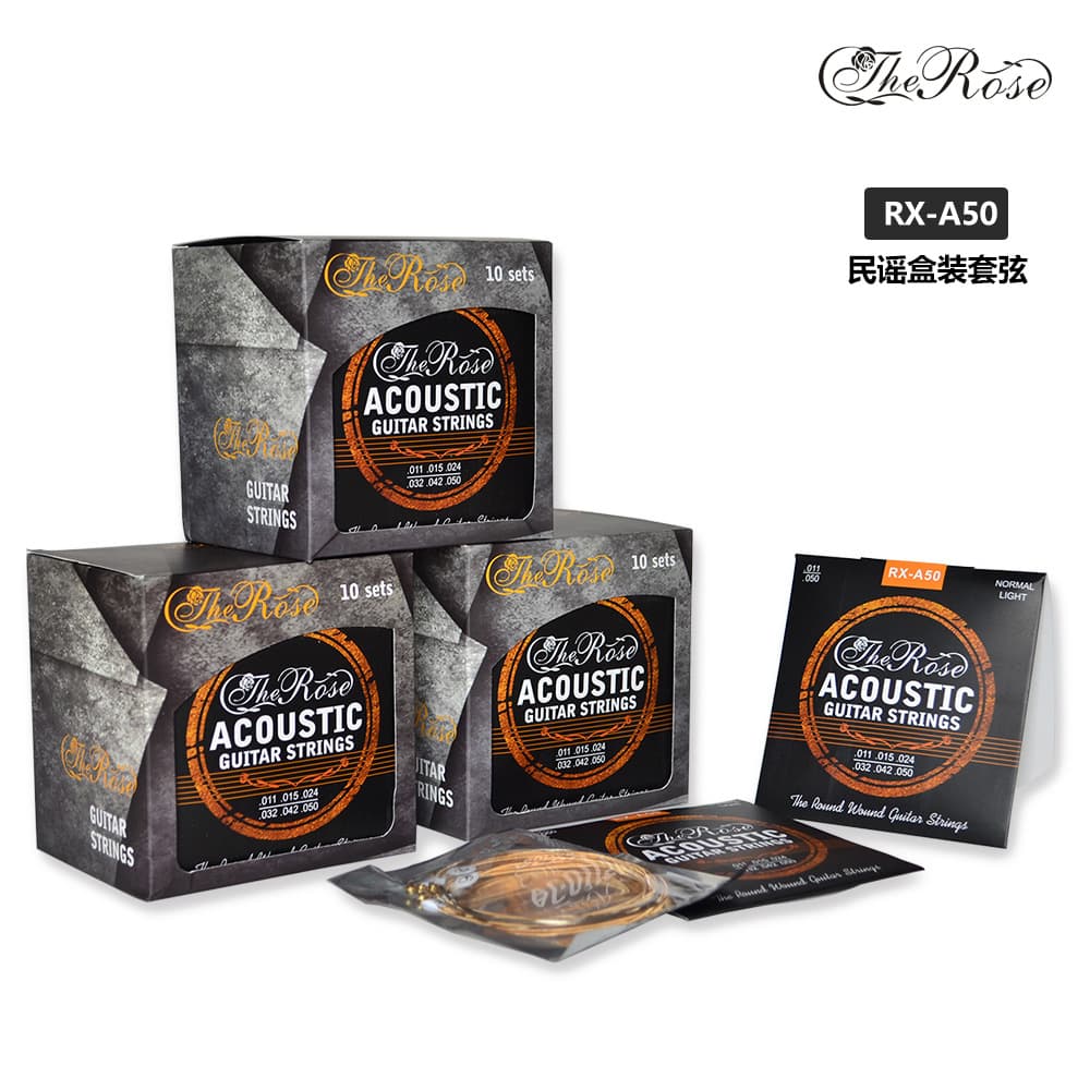 Wholesale Professional Coated Strings Amazon Folk Guitar String Set Rainbow Strings Bulk Steel Strings Guitar String Set