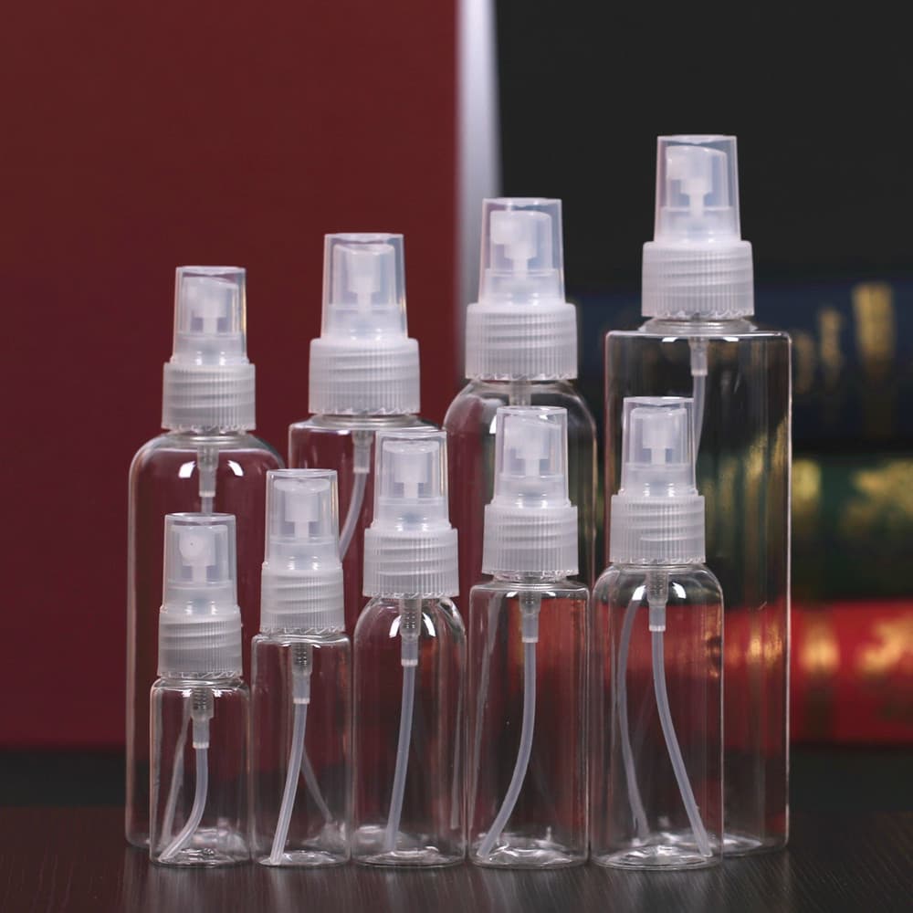 In Stock Perfume Refillable Bottle Transparent Cosmetic Water Fine Mist Spray Bottle Press Portable Alcohol Disinfection Watering Can