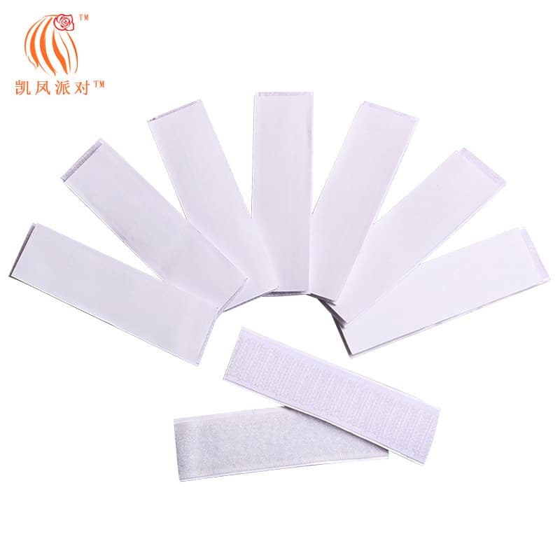 Kaifeng Party Hook and Loop Table Skirt Accessories with Adhesive Backing, Extra Sticky Version, Customizable Length