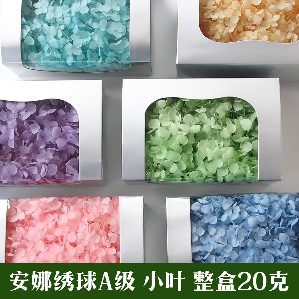Everlasting Hydrangea Bouquet Dried Flower Preservation Gift Box Floral Materials Office Culture Fresh Flowers Flowers