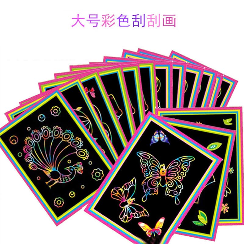 Creative and cute students' colorful scratch-off paintings learning stationery children's gifts event giveaways painting scratch-off books