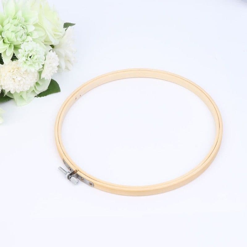 Bamboo embroidery stretcher adjustable embroidery bamboo cross stitch hoop tool flower stretcher embroidery handmade home decorations