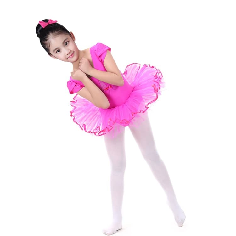 Factory Direct Children's Dancewear Short Sleeve Ballet Tutu Performance Dress Ballet Practice Exam Clothing
