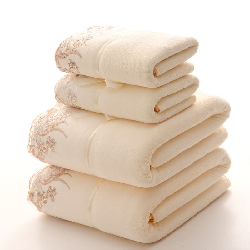 Lace Edge Couple Absorbent Towel No Lint Supermarket Special Labor Protection Beauty Towel