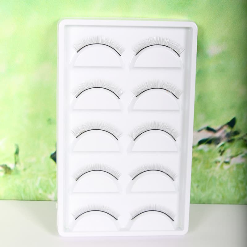 Beginner Practice False Eyelash Extension Training Tool Natural Long Plastic Cotton Thread Wrist for New Students