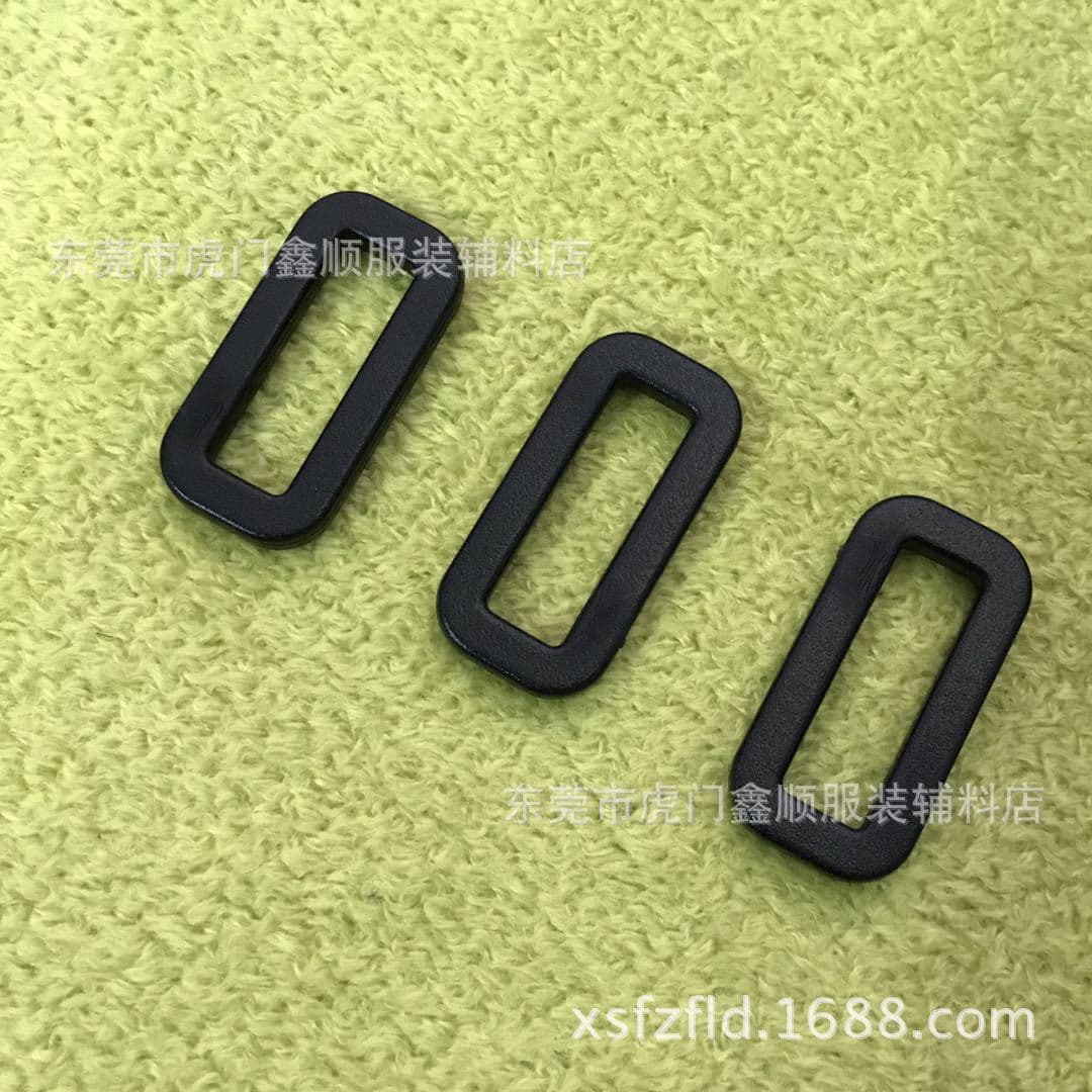 Factory Stock 20MM Plastic Square Buckle 2CM Plastic D-Ring Buckle Two-Position Buckle 6-Point Backpack Buckle Luggage Accessories