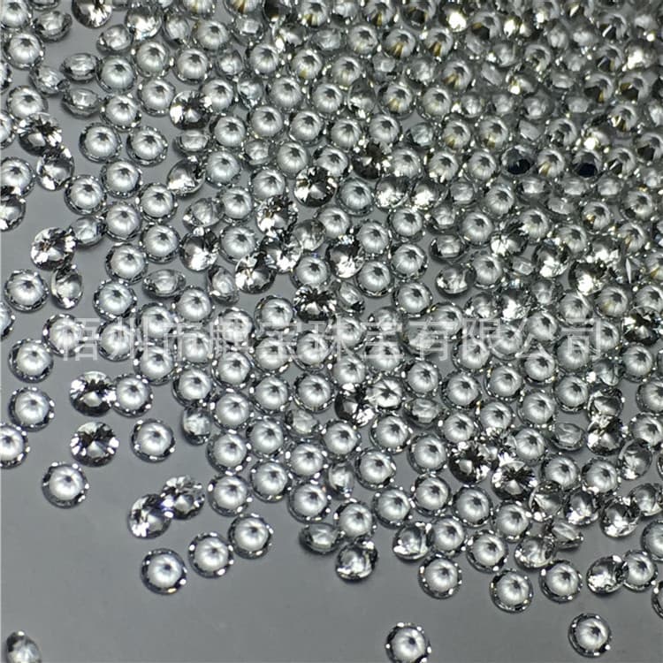 Wholesale Natural White Topaz White Yellow Stone Pointed Bottom Faceted Round 0.8-6.0MM Jewelry Matching Stones