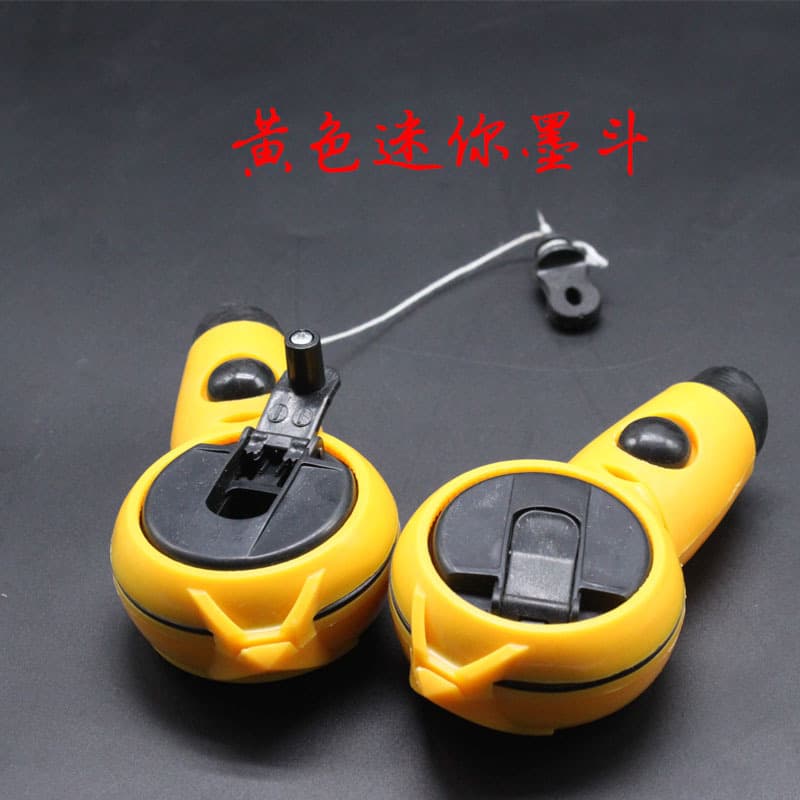 Yellow Mini Hand-Roll Ink Marker, Line Scribing Tool with Paper Card, Sealed Ink Marker