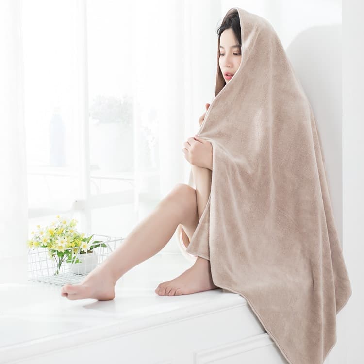 Absorbent Bath Towel Coral Fleece Hotel Beach Towel Home Size Logo Custom Children Bath Towel Polyester Coral Velvet