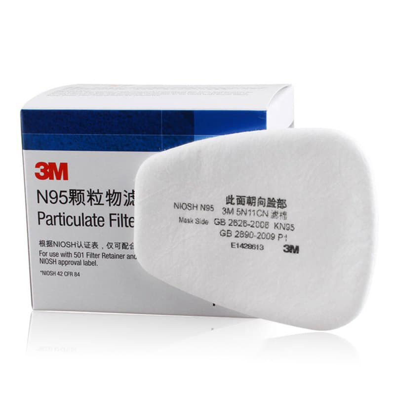 3M 5N11CN Filter Pads, Gas Mask 6200 Filter Cotton, Spray Paint Dust and Particulate Protection KN95 Filter Cotton