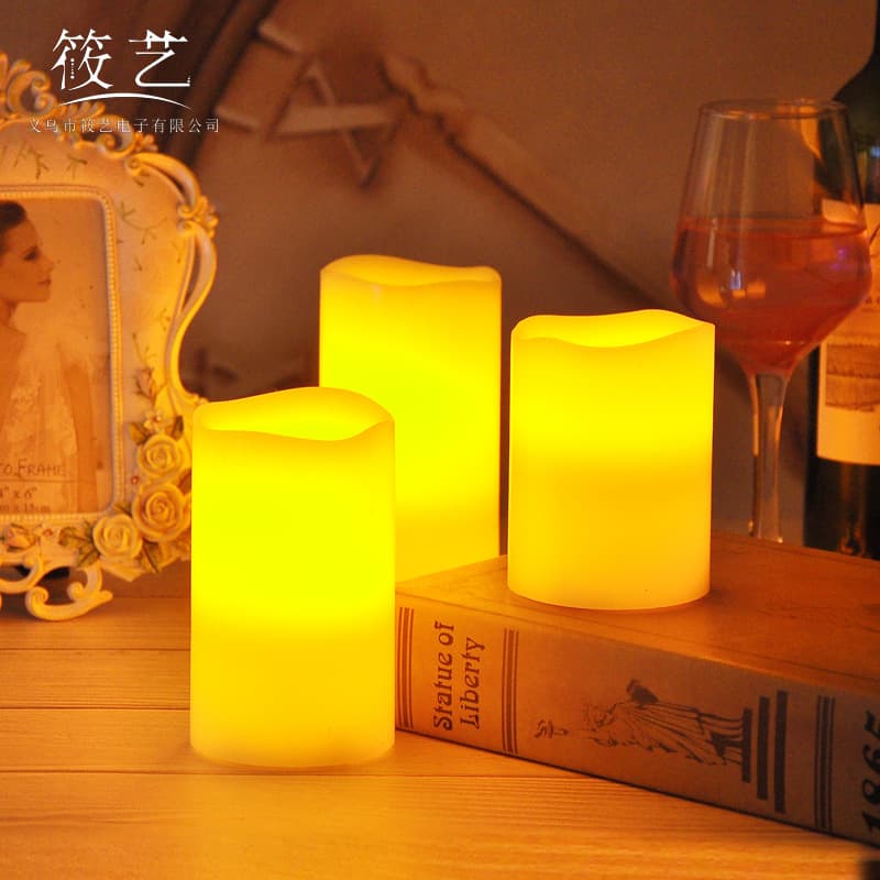 Wave mouth electronic candle led candle light atmosphere decoration supplies home decoration remote control flame Christmas
