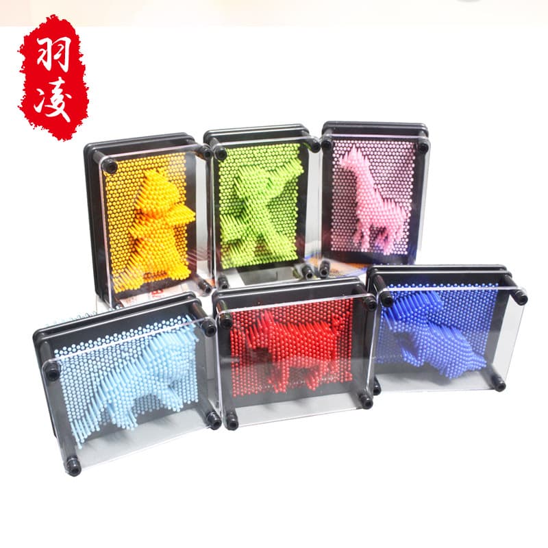 Small Plastic Square Clone Hand Mold European-style Pin Art - Children's Educational Toy