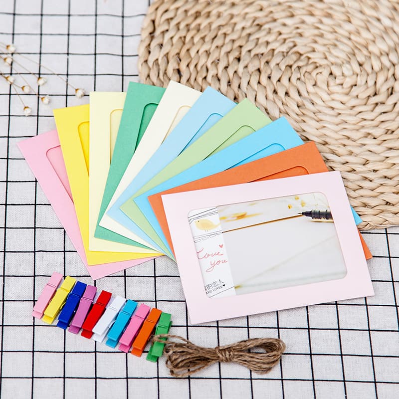 345678-inch color hanging paper photo frame home soft decoration wall hanging DIY picture frame photo wall ready stock