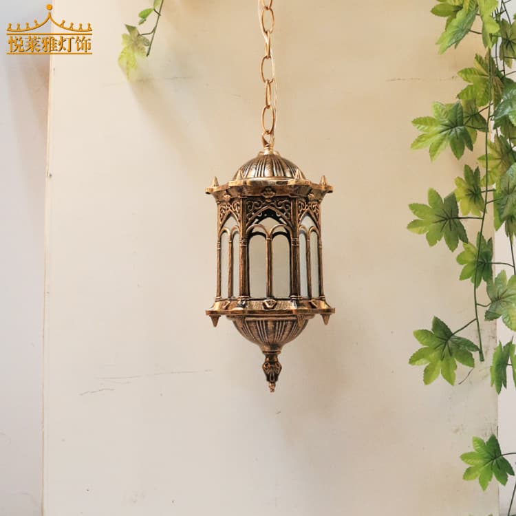 Nordic Outdoor Hanging Lamp Suitable For Balcony Corridor Courtyard Villa Hallway Lighting Fixture Modern Simple Style