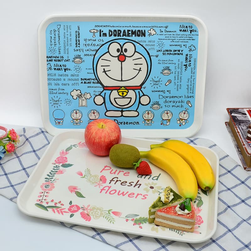 Promotional Melamine 15-inch Large Tray, Cute Cartoon Creative Fruit Tray, Daily Use Tableware Wholesale