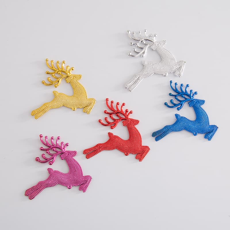 Factory Stock Christmas Elk Fawn Bell Christmas Tree Pendant Decoration Customizable Formula