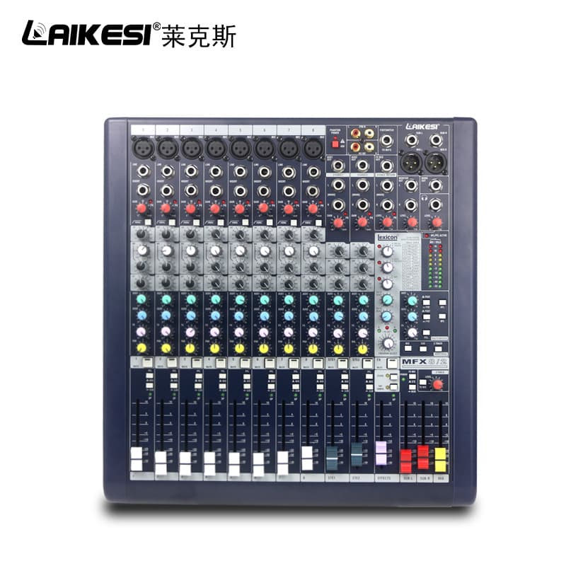 Manufacturer Wholesale Mixer Console Singing Live Streaming Equipment Audio Mixer Performance Home Karaoke 8-Channel Mixer