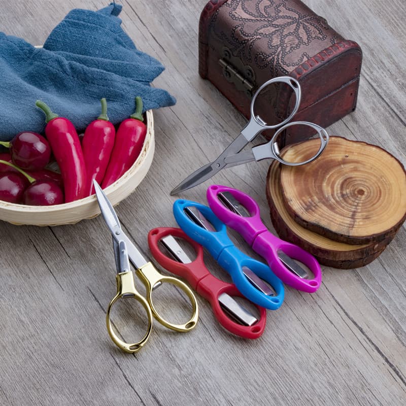 Factory Direct Fishing Tackle Stretch 8-Shape Eyeglass Scissors Travel Folding Scissors Fishing Line Cutter