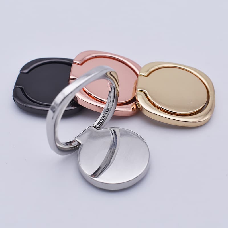 Square Metal Ring Holder 360 Degree Rotation Mobile Phone Desktop Stand Gift