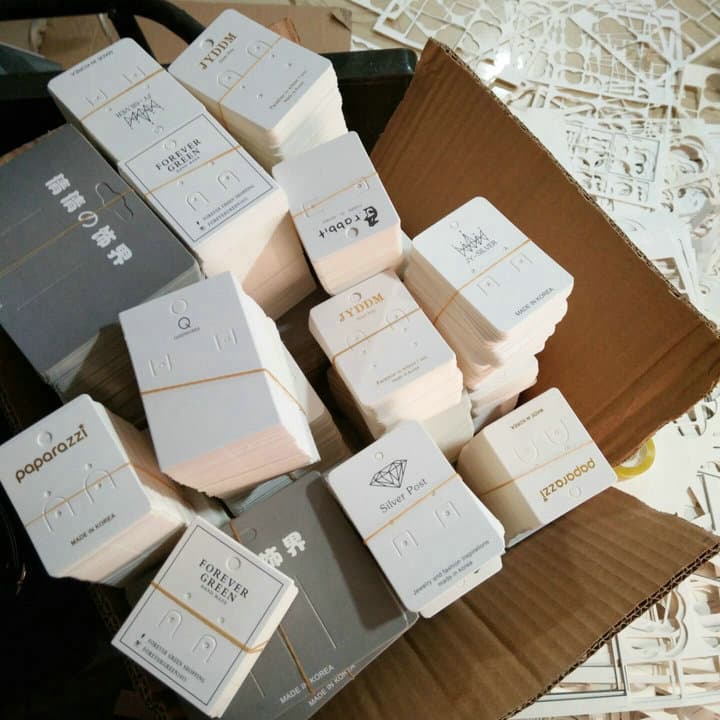 Universal hair band necklace jewelry paper card earrings earrings earrings card bracelets and anklets packaging tags in stock