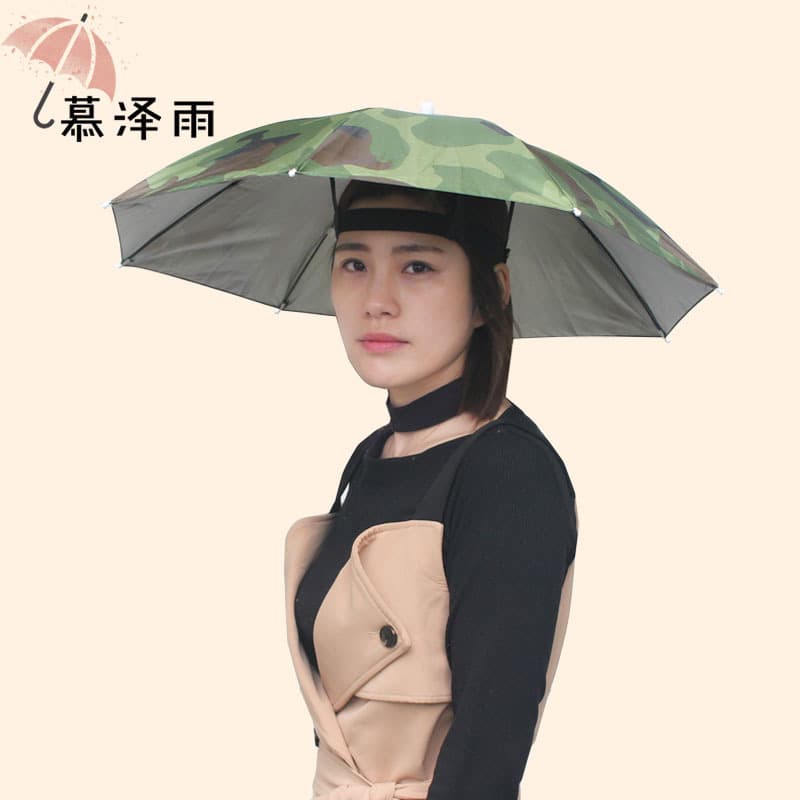 Muze Rain Direct Factory UV Protection Sun and Rain Hat Umbrella, Head-Worn Cap Umbrella, Fishing Hat, Sunshade Cap Umbrella
