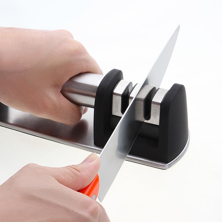 New Kitchen Fixed-Angle Fast Knife Sharpener Household Ceramic Grindstone Portable Tool Running Jianghu Kitchen Gadgets