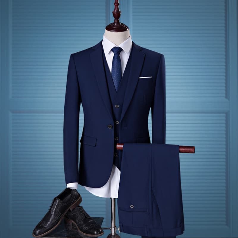 Men's Business Suit Set Slim Fit Formal Blazer Wedding Groom Tuxedo for Overseas Trade