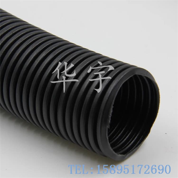 PP Plastic Flame Retardant Corrugated Tube, Automotive Wire Harness Conduit, Fireproof Electric Wire Conduit, Lathe Wiring Conduit
