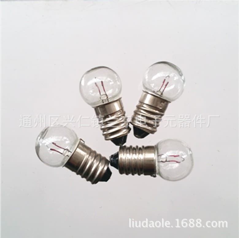Science Physics Experiment E10 Screw Socket 1.5V 2.5V 3.8V 4.8V 6V 6.2V 0.3A 5W Small Bulb Indicator Light