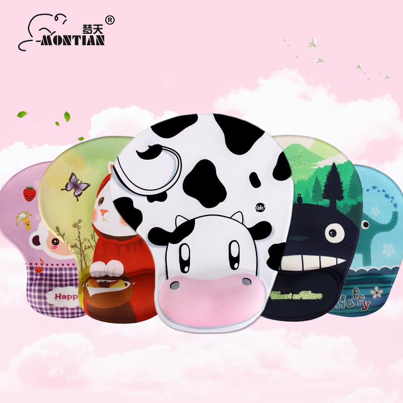 Digital Computer Mouse Pad Computer Mouse Pad Gaming Stitched Edges For Precision Control Smooth Movement