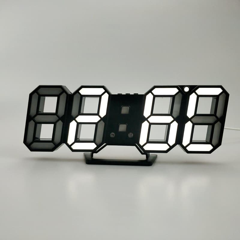 New 3DLED digital clock, Korean electronic clock, wall three-dimensional wall clock, manufacturer supply 6609