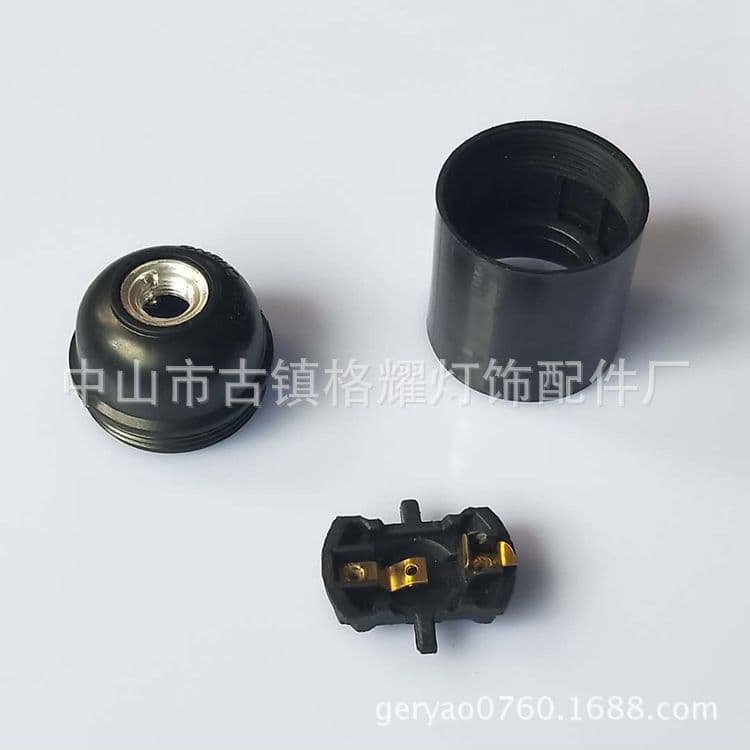 Factory Wholesale E27 Self-Locking Bakelite Lamp Holder Self-Locking Smooth Bakelite Lamp Base CE Certified