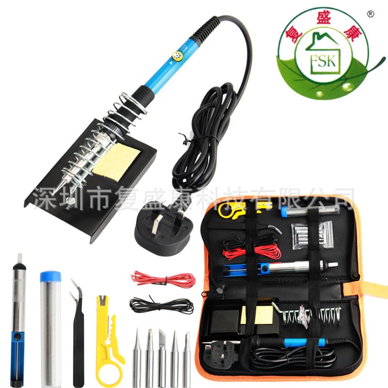 Electric soldering iron set 110V220V60W American standard European standard British standard adjustable temperature electric soldering iron set internal heating constant temperature