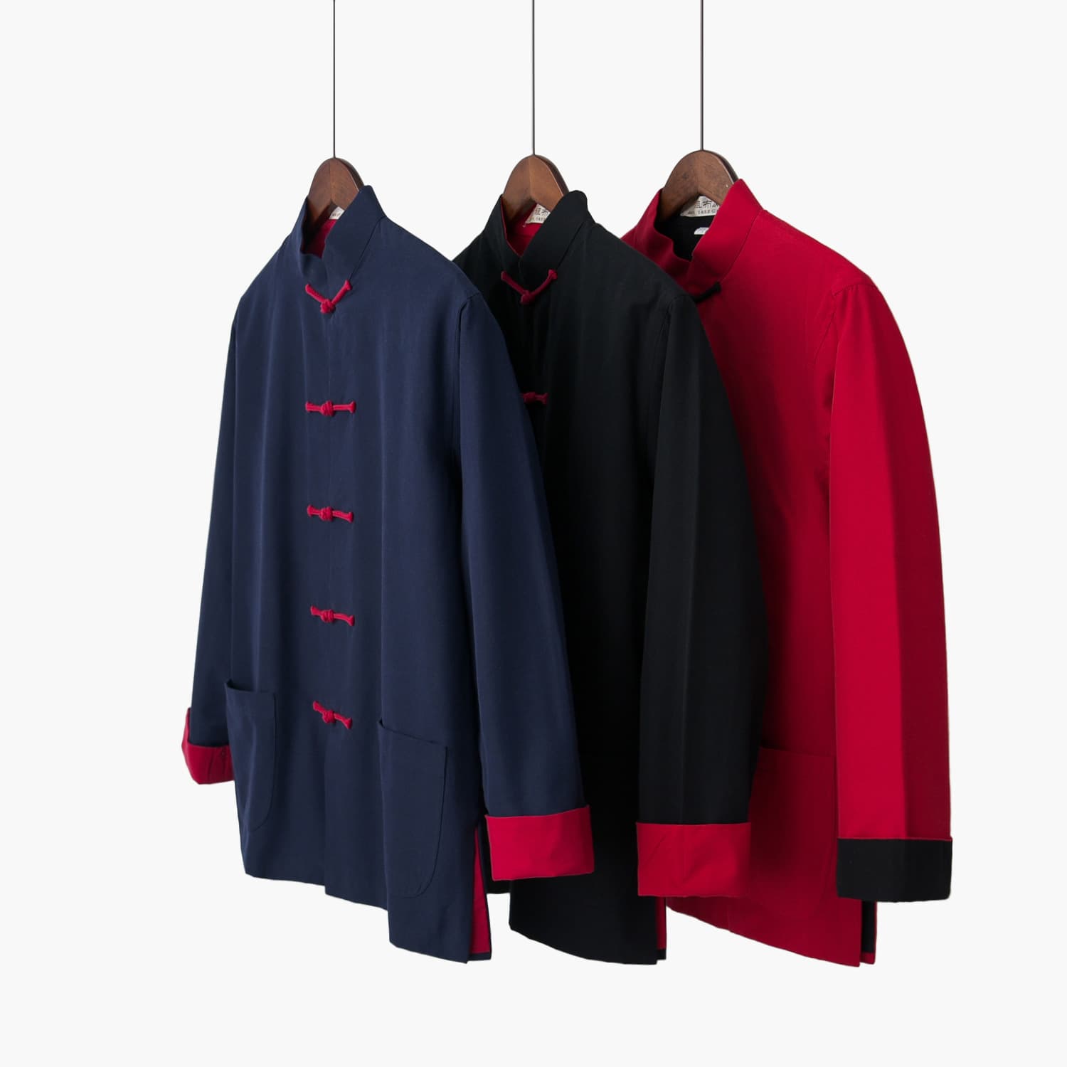 Chinese Style Pure Cotton Men's Tang Suit Long Sleeve Chinese Jacket Spring Autumn Hanfu Lay Buddhist Attire Long Gown Kung Fu Shirt Spring Autumn
