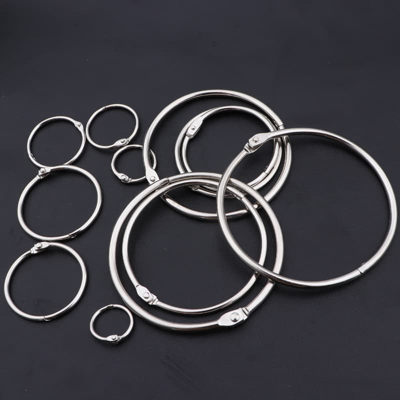 High-Quality Desktop Calendar Binding Rings Metal Loose-Leaf Rings Open Rings Binding Accessories Sticky Note Binding Rings