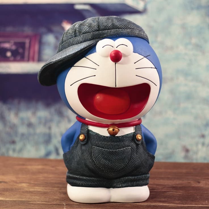 Creative Cute Large Cowboy Jingle Piggy Bank Home Decoration Coin Bank Savings Jar Children's Birthday Gift