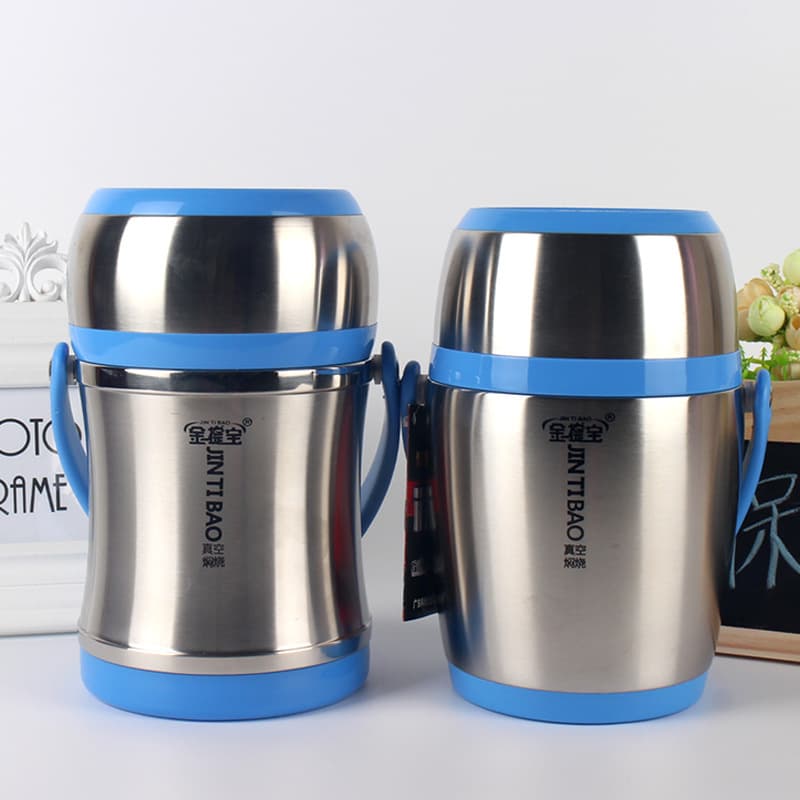 Jin Ti Bao Slim Waist Vacuum 304 Stainless Steel Thermal Insulated Carry Pot Student 3 Ultra-Long Insulated Bucket Portable Sealed