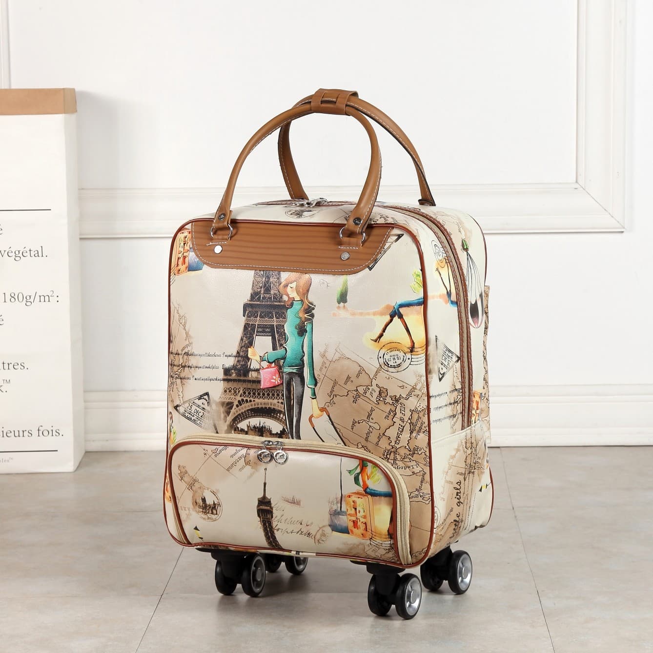 Manufacturer Supplies Large-Capacity Trolley Bags, Travel Bags, Boarding Universal Wheels, Single Trolley Bags, Men's and Women's Luggage Bags