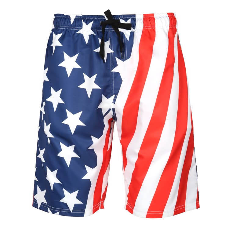 2026 Summer New Amazon Men's Quick-Dry Beach Shorts, Oversized Printed Shorts, European and American Style Summer Sports Shorts