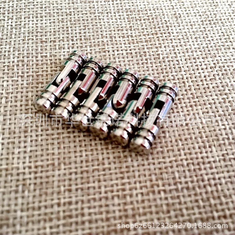 Cylinder Hinges in Stock 5*25mm Brass Cylinder Hinge Gift Box Hinge Hardware for Leather Goods