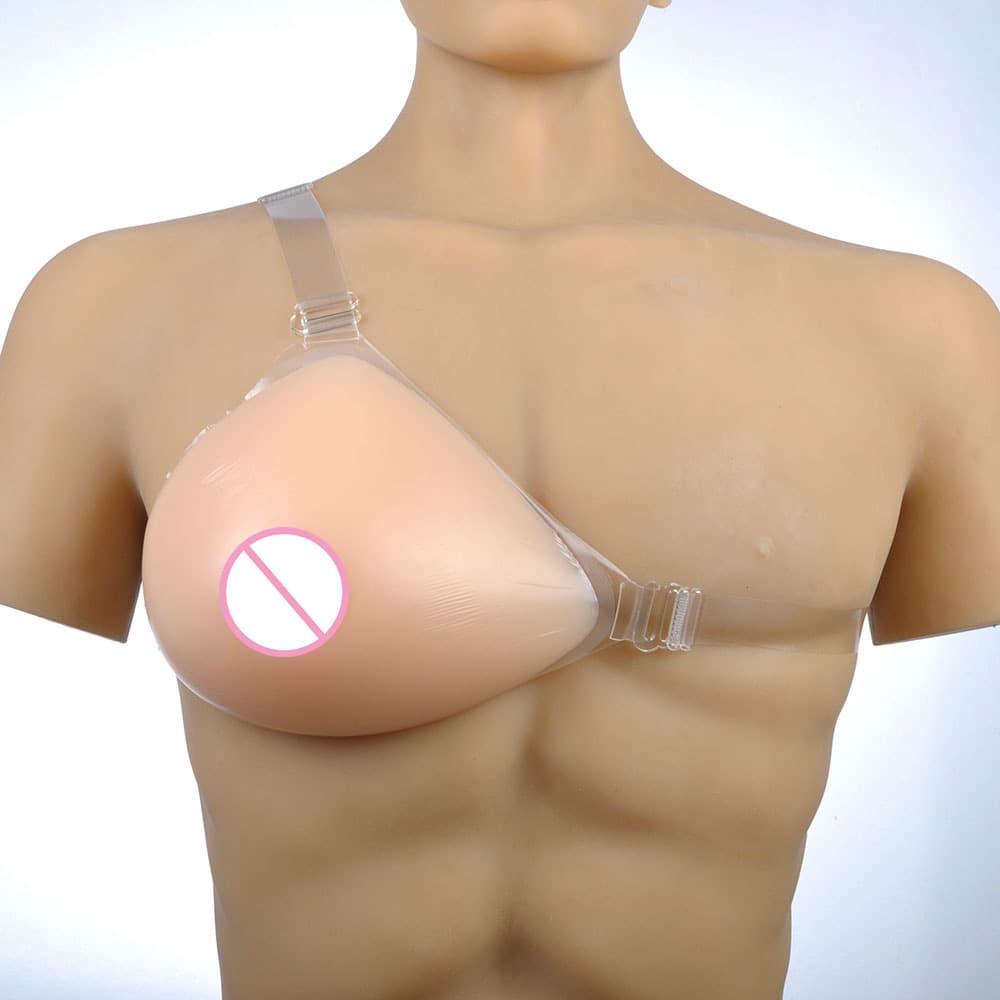 Triangle Silicone Prosthetic Breast Single Strap Post-Operation Silicone Fake Breast Thickened Enhanced OEM Custom Made