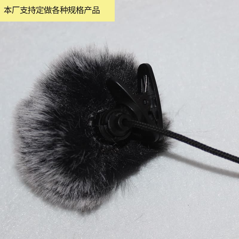 Outdoor Live Broadcast Interview Microphone Cover - Lavalier Mic Wind Muff and Fuzzy Windshield