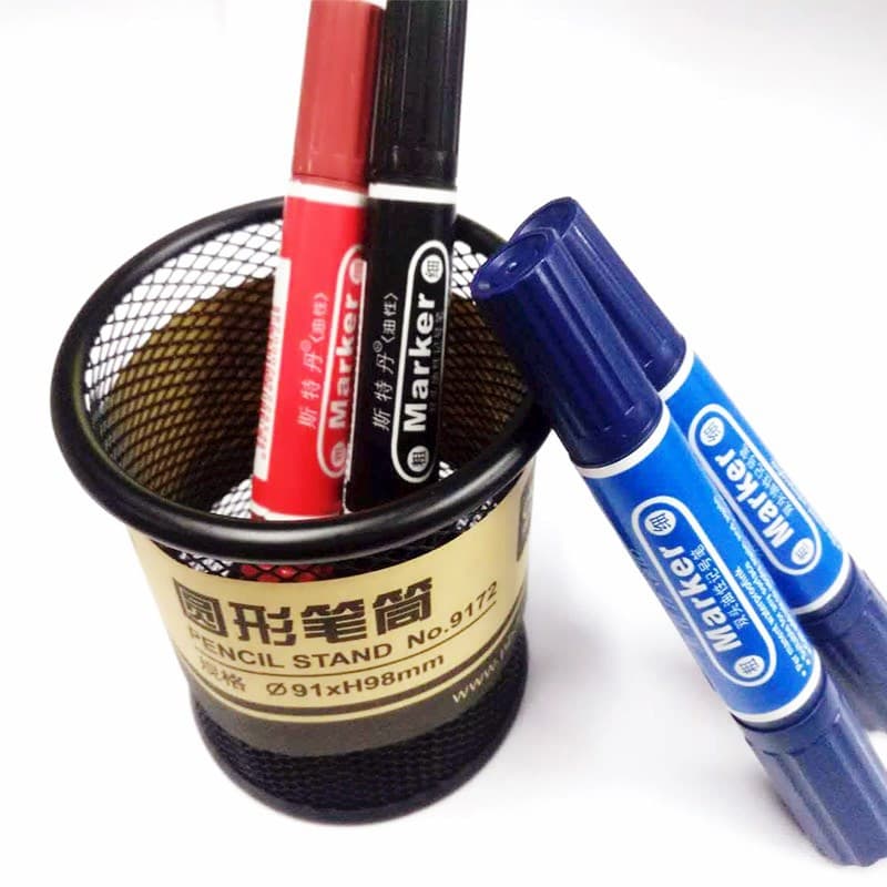 Stedane Oily Double Marker Red Blue Black 3 Color Marker Gouxian Pen Big Head Pen for Logistics