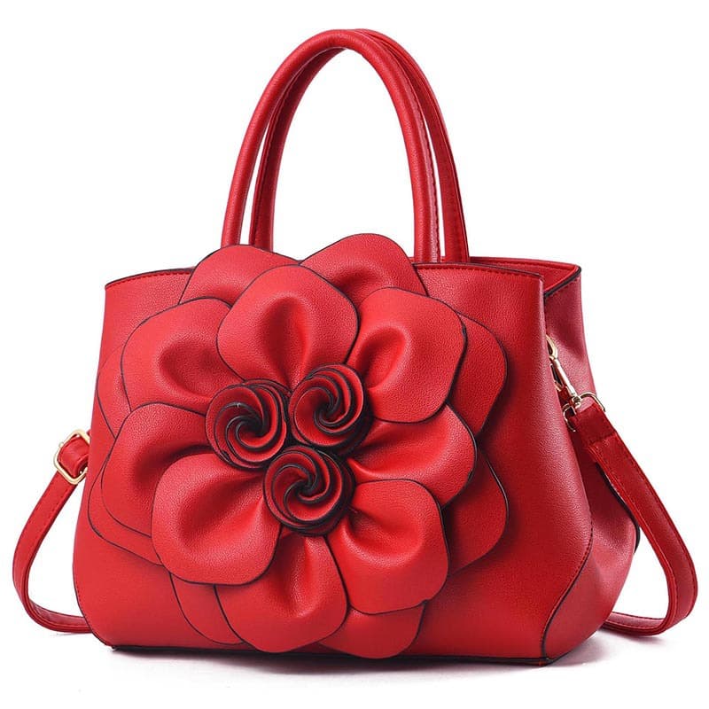 Taizhou Women's Bag 2026 New Large Floral Handbag European and American Simple Style Women's Large Shoulder Bag Killer Bag