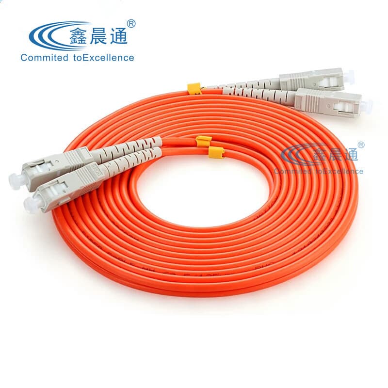 SC-SC Multimode Fiber Patch Cable Duplex 3.0mm Large Square to Large Square 62.5 Fiber Cable Pigtail Pair Gigabit
