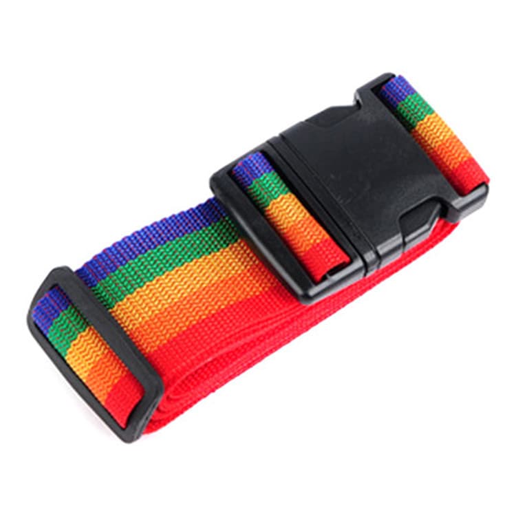Supplier of combination lock case straight luggage straps, multi-colored travel suitcase tie-downs, and luggage cords.